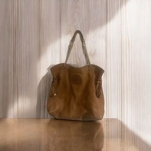 Tory Burch - Marion Slouchy Tote | Tan